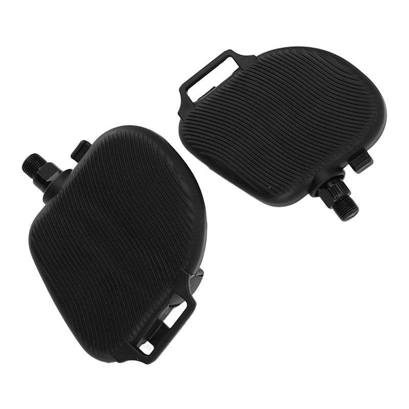 1Pair Exercise Bike Pedals Anti Slip Strip Pattern Portable Exercise