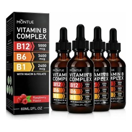 Montue Complejo De Vitamina B Líquido Con B12, B6, B1