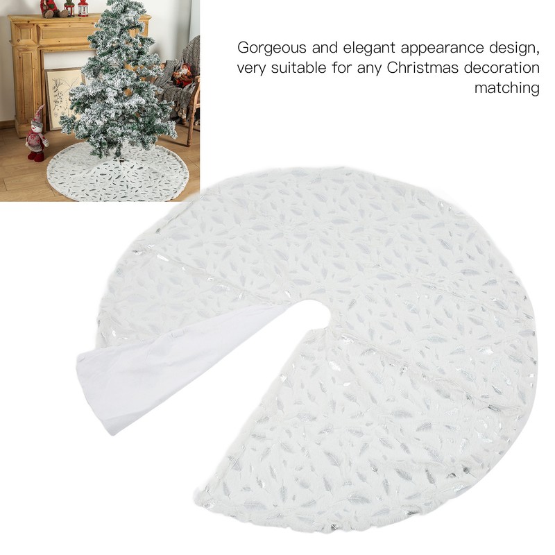 Christmas Tree Skirt Multi Purpose Elegant Appearance Soft Comfortable Xmas