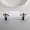 1 Pair Toilet Seat Fixings Universal Toilet Seat Hinge with