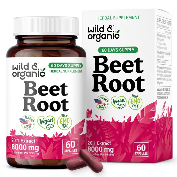 Wild & Organic Wild & Organic Beet Root Capsules 8000