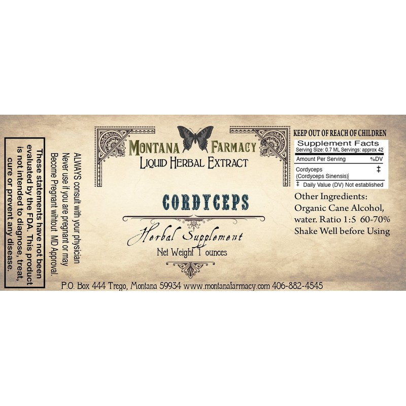 Cordyceps Natural Extract Tincture