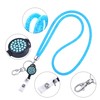 Crystal Lanyard Purple with ID Card and ID Card Holder
