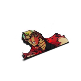 Street Fighter Shoryuken Holographic Anime Peeker / Laptop Decal / Sticker