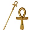 VZQI 64 in Handheld Staff Prop Egyptian Ankh Walking Scepter