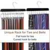 TOPIA HANGER 40 Hooks Belt Tie Hanger Space Saving for