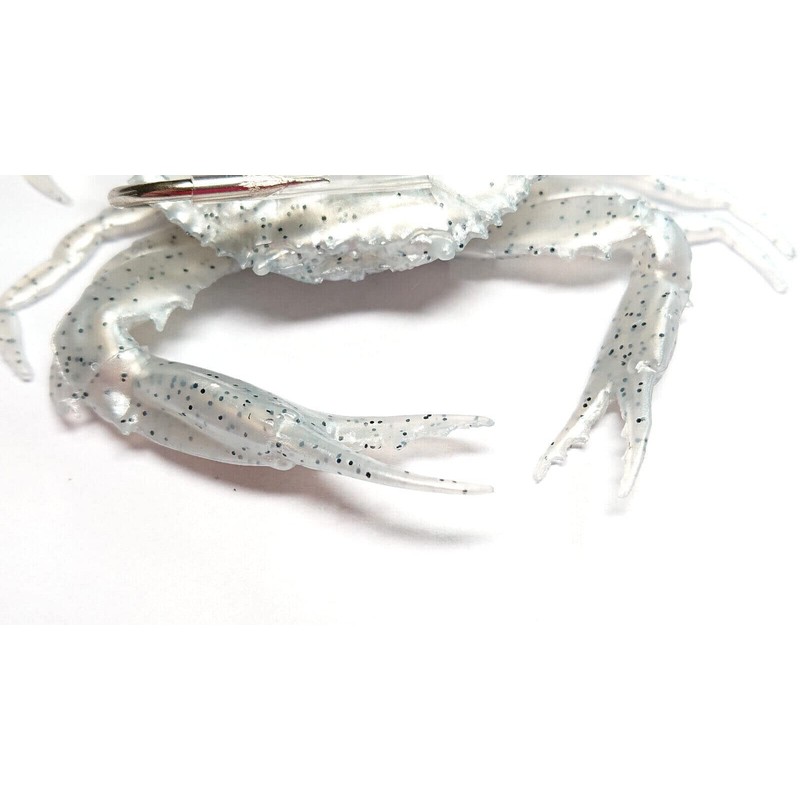 Soft 3D Crab 100mm 19g 4/0 Double Hook Wreck Jig