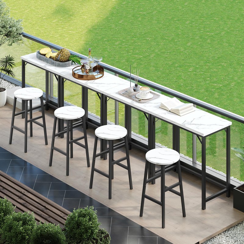 MAHANCRIS Narrow Bar Table, 63-Inch Pub Table for Dining Room,