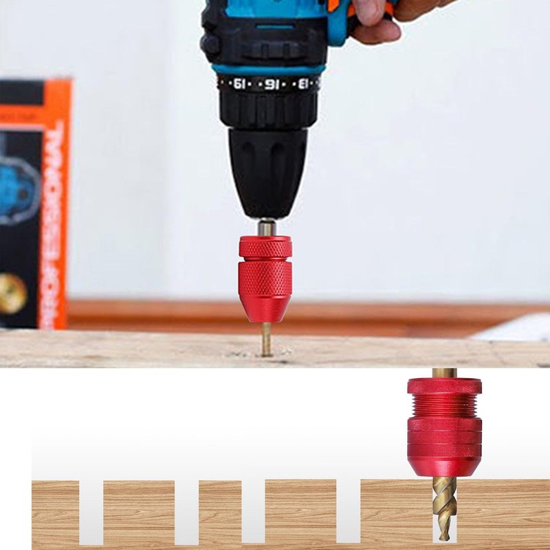 GIONAR 2 Piece Drill Depth Stop Set, Adjustable from Diameter