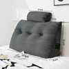 Rycwola Headboard Wedge Pillow with Neck Roll Pillow Large Headboard