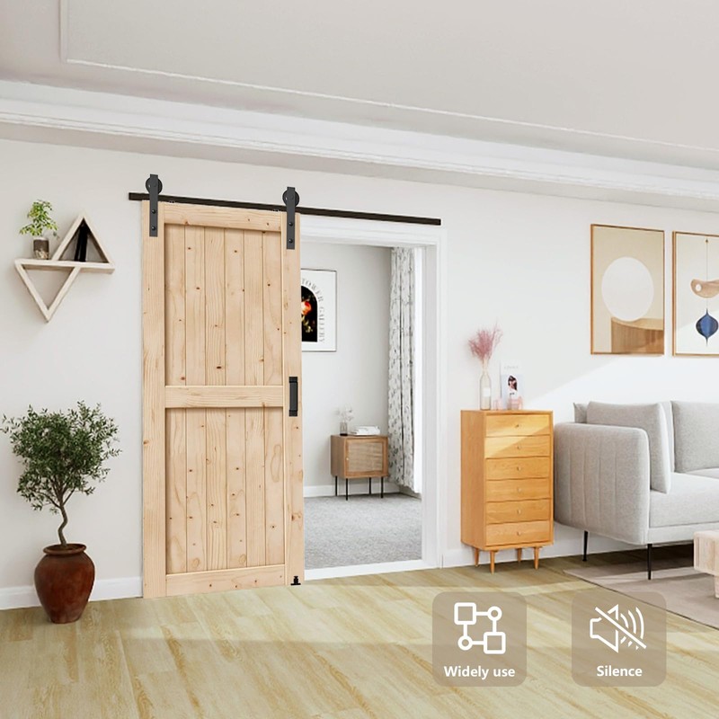 Arti-Life Barn Door Hardware Kit 5FT Heavy Duty Sliding Door