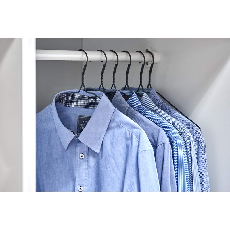 Zeller 17146 Metal Coat Hangers 4-Pack 40 cm