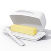Butter Dishes with Lid for Countertop Refrigerator, Plastic Butter Dish
