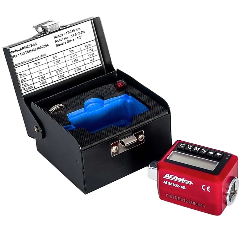 ACDelco Tools ARM302-4S 1/2 Inch Digital Torque Wrench with Buzzer