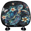 WUYOJUXA 2 Pcs Sea Turtle Seat Headrest Cover Set Universal
