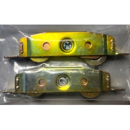 HD Supply 2 Pack Adjustable Sliding Patio Glass Door Tandem Roller  1-1/4" Wheels