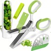 Herb scissors - Herb cutter scisoors with 5 blades and