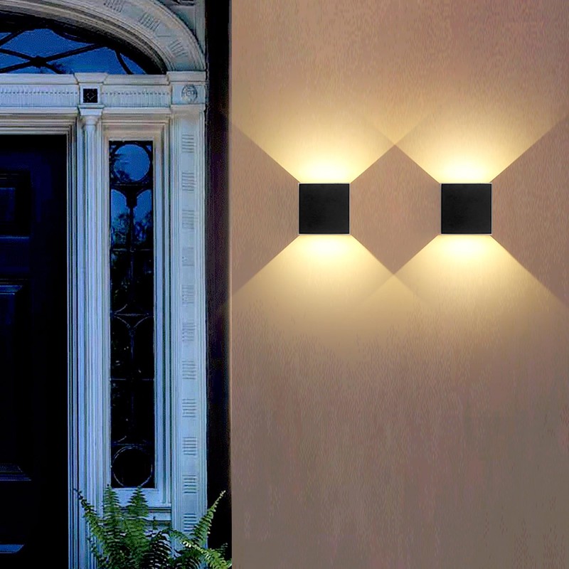 Mille Lucciole 2 Pack LED Outdoor Wall Lights Exterior/Interior, Up