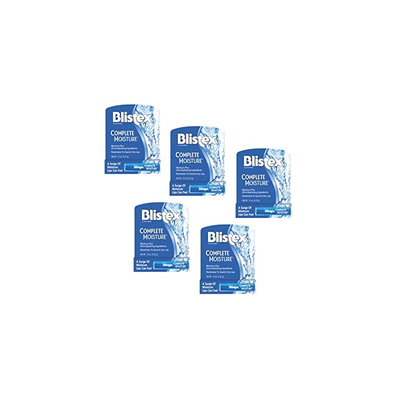 Blistex Complete Moisture Lip Protectant 0.15 oz (Pack of 5)