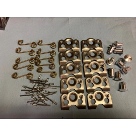 QUARTER TURN DZUS FASTENERS 10 ALUM. 7/16" By .600" 1/4 Quick Turn DOME HEAD Dzus Fasteners  Kit