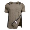 Deyeek Men's Post Shoulder Surgery Shirts Recovery Tear Away Short