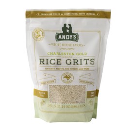 Andy’s Charleston Gold Rice Grits by White House Farms| Gluten Free & Non GMO | Sugar Free, Aromatic | Harvested in The USA | 1 Pack |24 Oz (1.5lb)