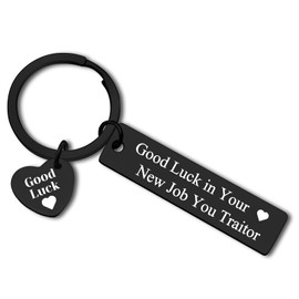 Dabihu Coworker Leaving Keyring Funny Going Away Gift for Coworker Colleague Boss Leader Farewell Keychain Goodbye Gifts New Job Promotion Gift for Women Men Retirement Gifts Going Away Keyring