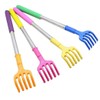 Qaoquda (4- Pack) Portable Extendable Telescopic Plastic Back Scratchers/Hand Massager/Backslap