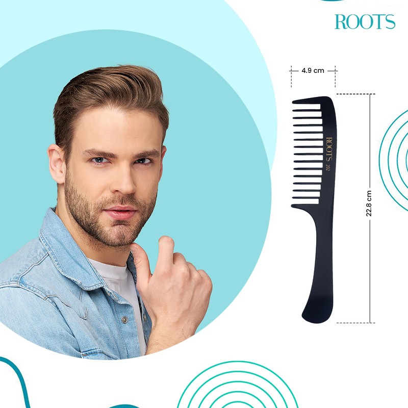Roots - Professional Hair Comb - Wide Tooth Comb -