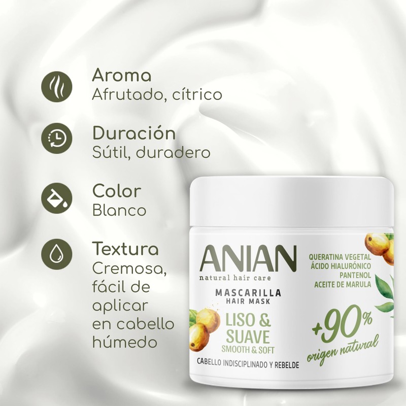 Glatte & weiche pflanzliche Keratin Maske 350 ml