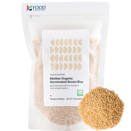 Korean Food Misillan Organic Germinated Brown Rice, Rich with Fiber & Minerals, Product of Korea 1.1lbs (500g) (유기농 발아현미)