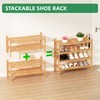 VOPOG 4 Tier Shoe Rack for Front Door Entrance with