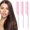 GENC BÉAUTY 3pcs Rat Tail Combs Parting Comb, Comb Set