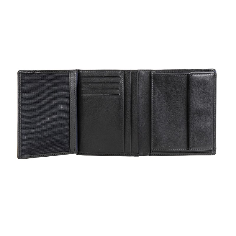 Maïtre Unisex Brieftasche Herrstein aus Leder Billfold, Schwarz