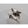 Fox Open Rings Sterling Silver 925 Playful Head Animal Tail