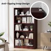 i-VTIES Bookcase Adjustable Storage Shelves,5-Tier Modern Wood Bookcase for Bedroom,60-Inch