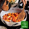 Natural Teak Kitchen Cooking Utensil Set with Holder, Wooden Spoons