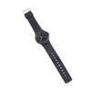 Waterproof Quartz Watch with Rubber Strap Adjustable 3 Hands Easy