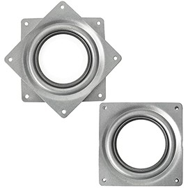 2 Pack 4" Lazy Susan Turntable 300 LBS pounds steel ball bearing rotating tray strong sturdy table cabinet low profile
