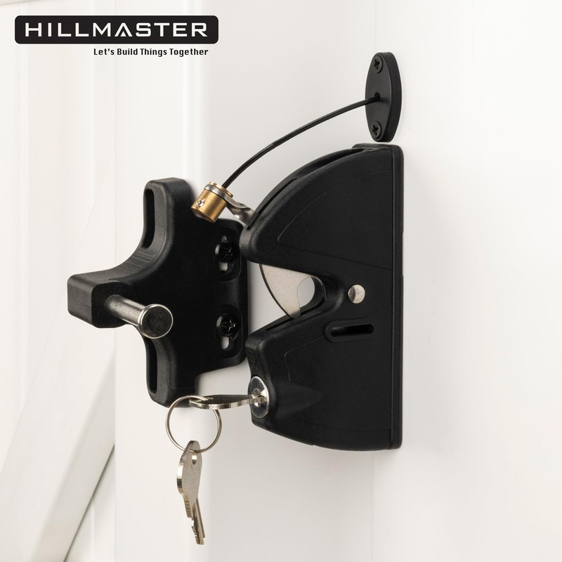 Key Lockable 2 Way Gate Latch with Spring Loaded Pull
