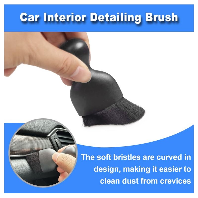 Windshield Cleaner Tool, 15Pcs Car Interior Detailing Kit, Car Cleaning