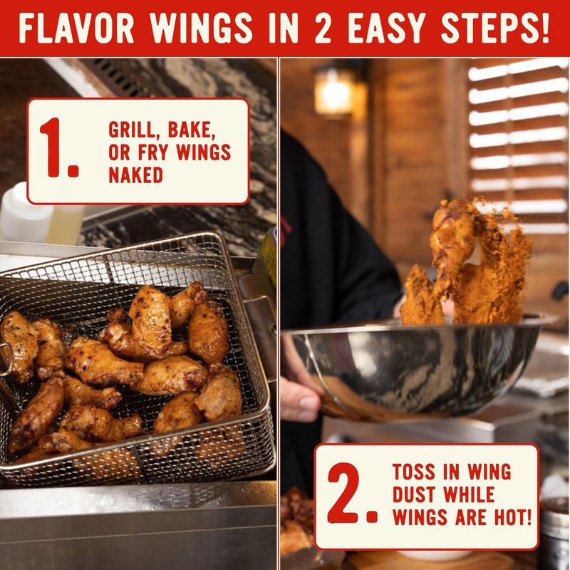 Kosmos Q Nashville Hot Chicken Seasoning Wing Dust, Savory &