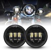 LX-LIGHT - Lámpara LED auxiliar de 11,4 cm para motocicleta,