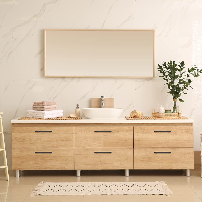 Ravinte Black Cabinet Handles 5 Pack 7-1/2 inch Matte Black