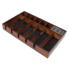 Barber Clipper Holder, Strong Adsorption Barber Tray Organizer Large Area Wooden for Beauty Salon
