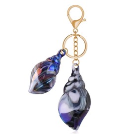 Ocean Seashell Keychain Accessories Y2k Charms for Beach Bag Purse Charms for Handbags Bag Seashell Keychains for Car Keys Silver Beach Themed Keychains for Men Women Sea Lover Birthday Gift Ideas