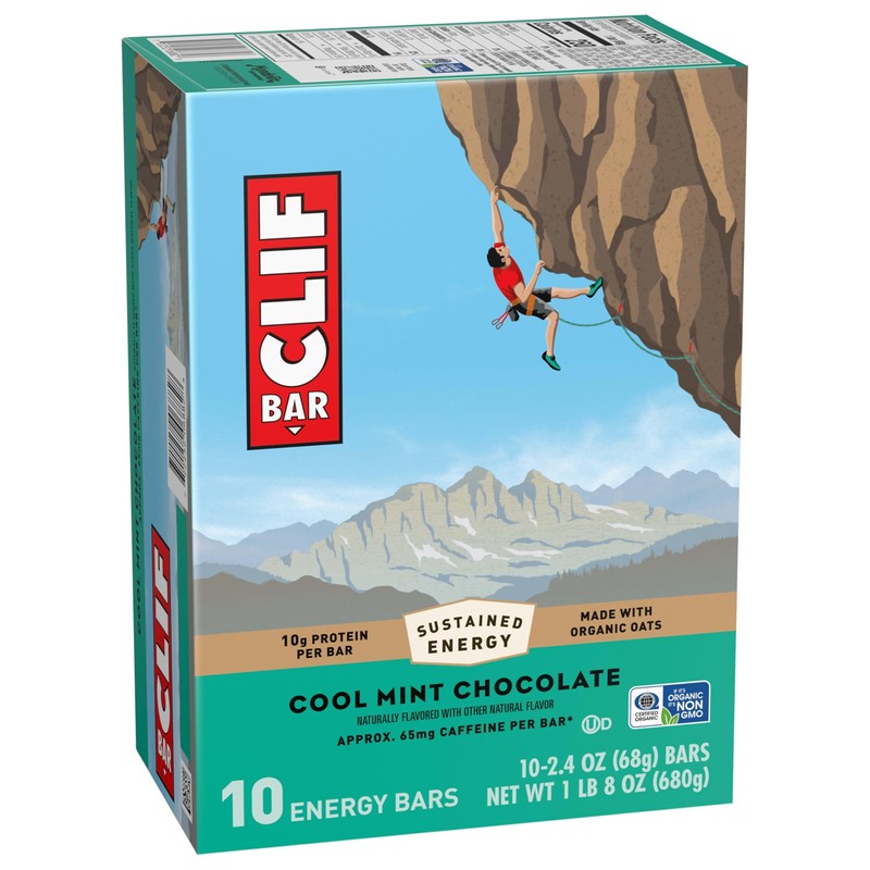 CLIF BAR - Energy Protein Bars - Cool Mint Chocolate
