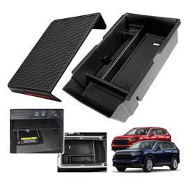 XXCIWP 2 unidades 2024 2025 Honda CR-V CRV Hybrid Accessories Bandeja organizadora de consola central para Honda CR-V 2024 2023 (híbrida) Organizador de consola CRV 2023 Caja de almacenamiento CR-V