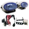 1clickautoacc 4" UNIVERSAL FOG LIGHT BLUE GLASS LENS ULTRA WHITE