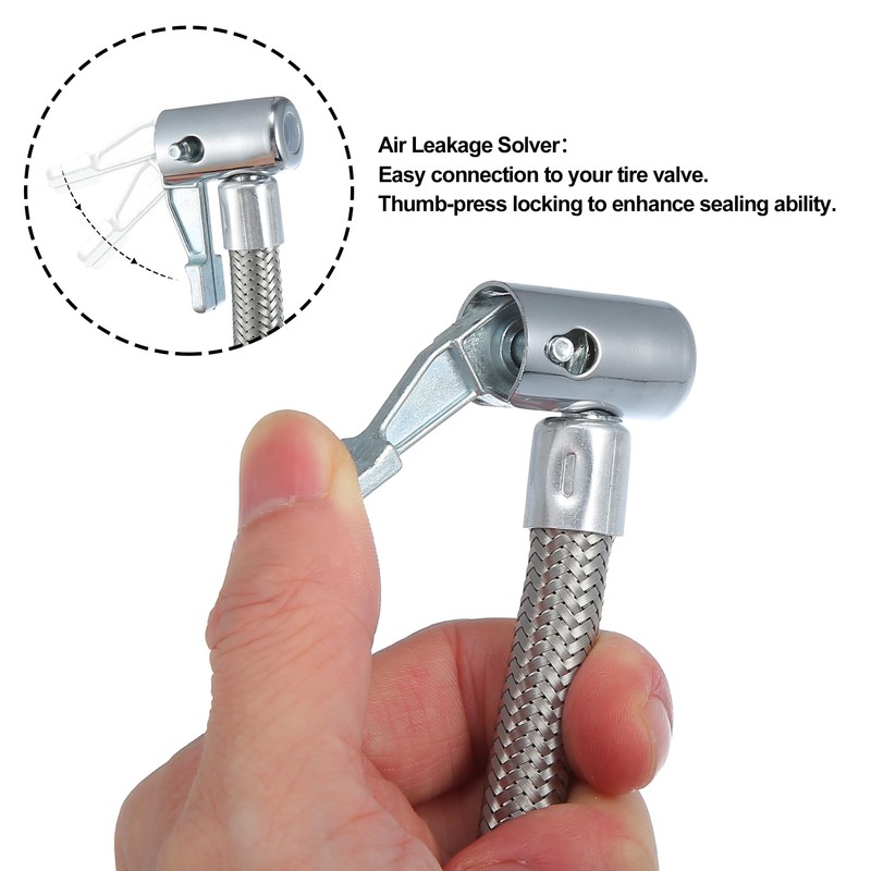 X AUTOHAUX 2pcs 24" Lock Air Chuck with Air Release